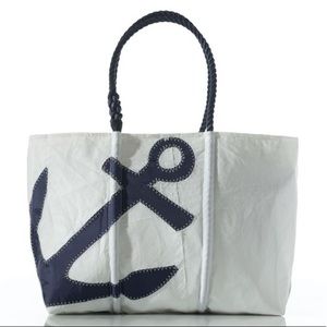 Seabags of Maine Navy Anchor Zippered tote bag